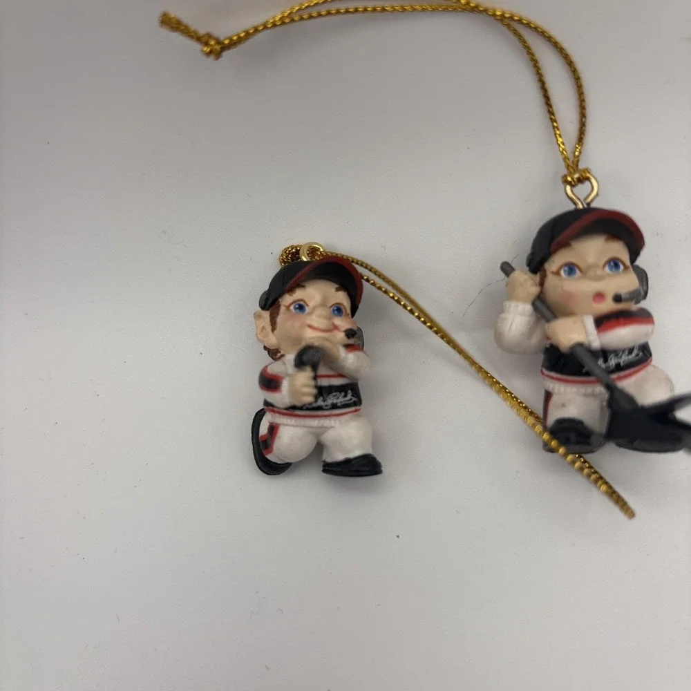 Dale Earnhardt Sr #3 NASCAR Pit Crew Mini Christmas Ornaments Set of 4 (2004)